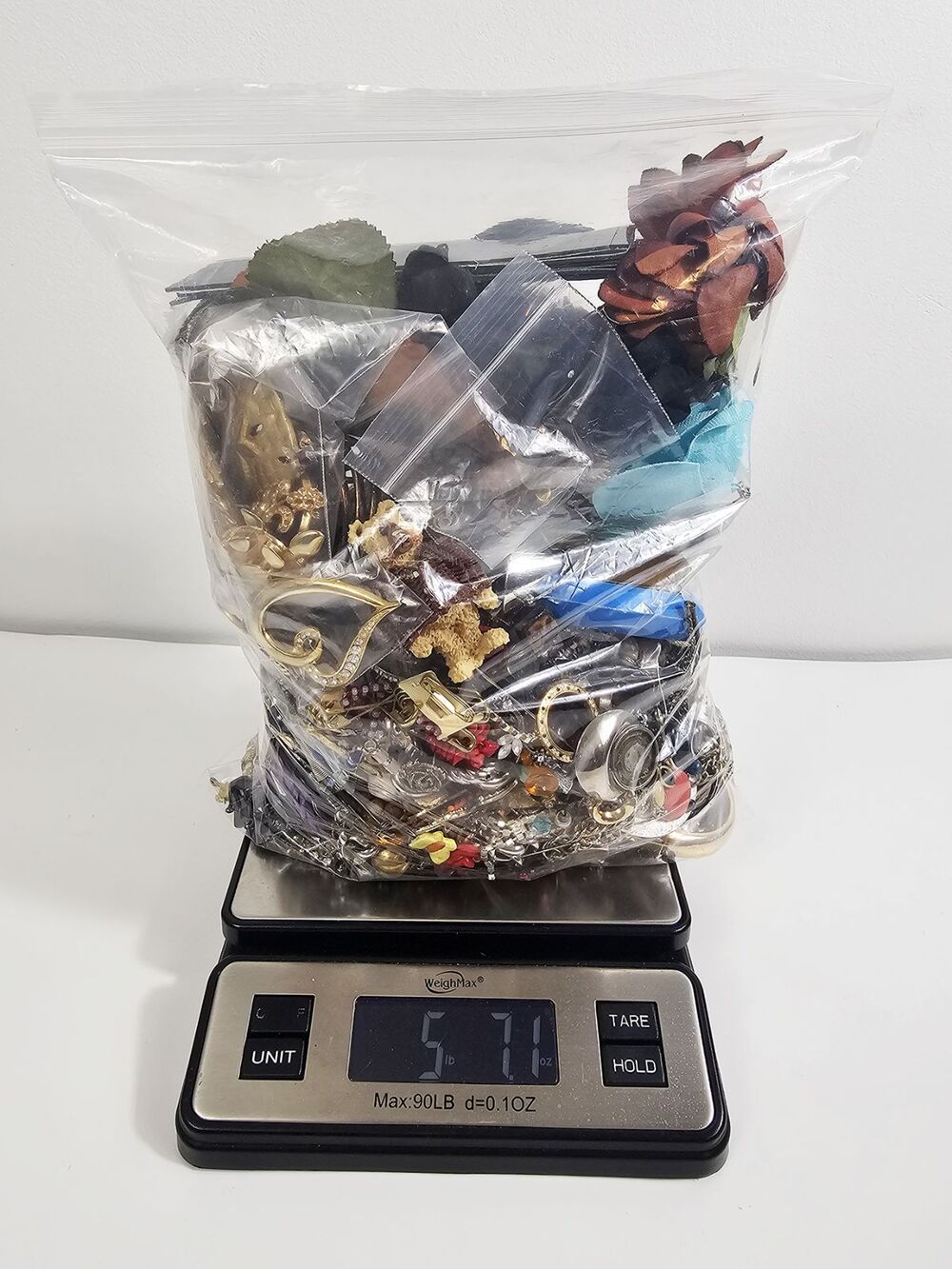 Costume Fashion Jewerly Craft Scrap Bundle 5+ Pounds for Repurpose and Upcycling
